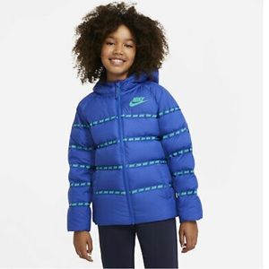 Youth Unisex Sz L Nike Puffer Jacket Coat Blue CU9154 480